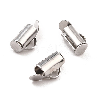 Non-Tarnish 304 Stainless Steel Slide On End Clasp Tubes STAS-C044-07A-P-1