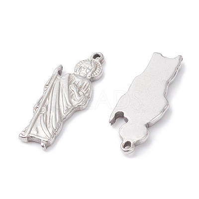 36Pcs 3 Style 201 Stainless Steel Pendants STAS-UN0025-59-1