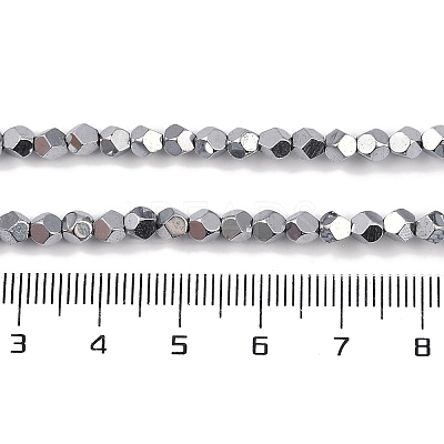 Electroplated Synthetic Non-magnetic Hematite Beads Strands G-A234-G03-01B-1