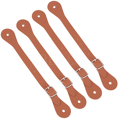 4Pcs PU Leather Spur Straps AJEW-GF0005-27B-1