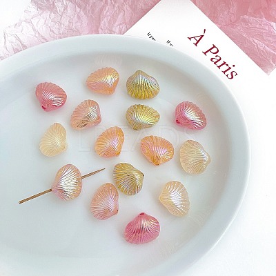 Opaque Acrylic Beads OACR-F010-02-1