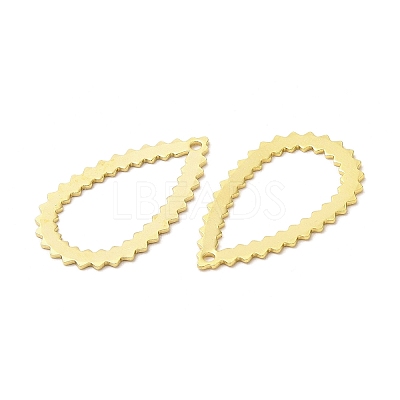 Brass Filigree Pendants KK-M250-06B-G-1