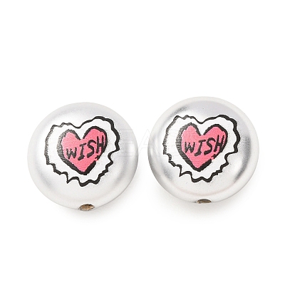 Plating Printed Acrylic Beads AC-CBA655C-12-1
