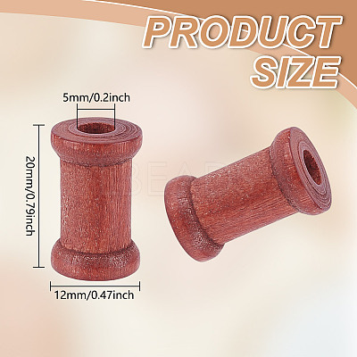 Wooden Empty Spools for Wire TOOL-WH0136-136-1