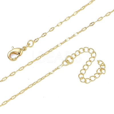 1.5MM Brass Dapped Chain Necklaces for Women KK-CBA4FD4-14G-1