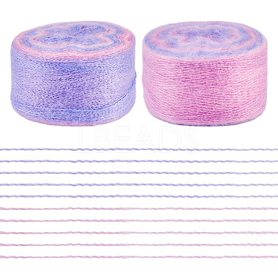Segment Dyed Knitting Yarn DIY-TAC0033-03E-1