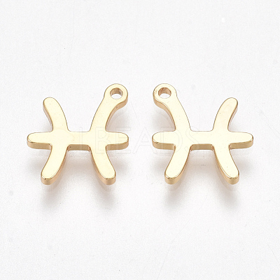 Ion Plating(IP) 304 Stainless Steel Charms STAS-S107-06E-1
