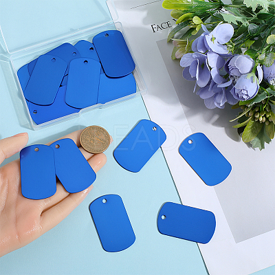 25Pcs Aluminum Pendants FIND-SP0002-46B-1