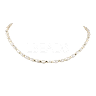 Natural Cultured Freshwater Pearl Beaded Necklaces NJEW-JN05058-1