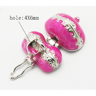 Brass Prayer Box Pendants KK-J269-A03-1