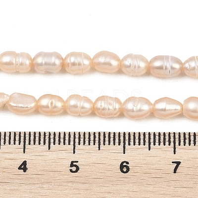 Natural Cultured Freshwater Pearl Beads Strands PEAR-D003-01D-08-1