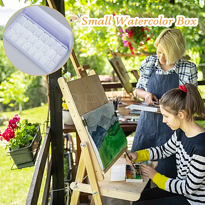 Watercolor Paints Tins Plastic Iron Box AJEW-WH0518-55-1