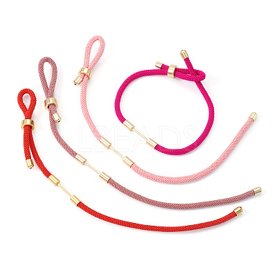 4Pcs 4 Colors Braided Nylon Cord Bracelet Making MAK-TA0001-26A-1