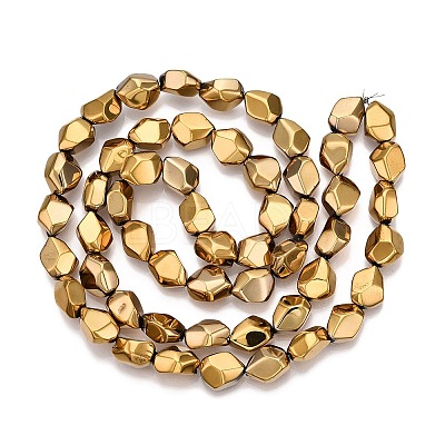 Electroplate Glass Beads Strands EGLA-T021-10A-1