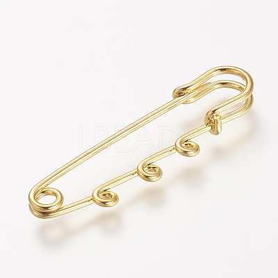 Iron Safety Brooch Findings IFIN-R226-G-1