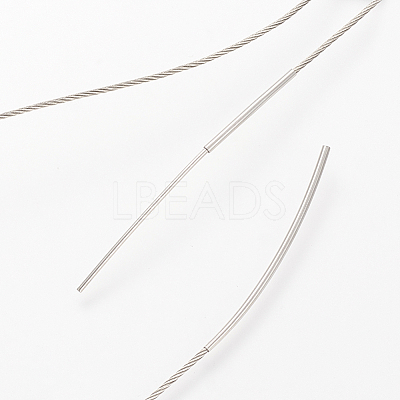 Stainless Steel Wire Necklace Cord DIY Jewelry Making X-TWIR-R003-23A-1