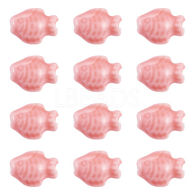 18Pcs Handmade Porcelain Beads Strands PORC-TADJ0001-04A-1