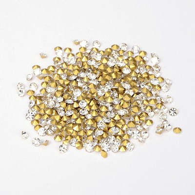 Back Plated Diamond Glass Pointed Rhinestone LS-RGLA-SS20-001-1