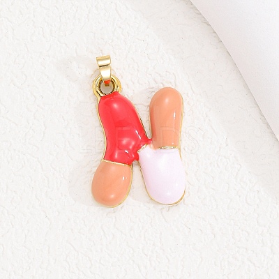 Alloy Enamel Pendants ENAM-S023-01G-N-1