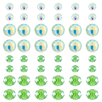 120Pcs 4 Styles Electroplate Glass Beads EGLA-TADJ0001-13C-1