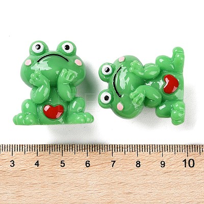 Cartoon Cute Resin 3D Frog Figurines LS-RESI-Z024-01C-1
