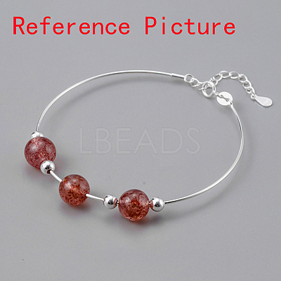 Anti-Tarnish Rhodium Plated 925 Sterling Silver Bangles LS-BJEW-G681-01B-P-1