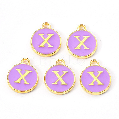Golden Plated Alloy Enamel Charms LS-ENAM-S118-10X-1