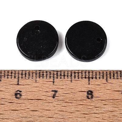 Natural Obsidian Pendants G-Q606-41A-1