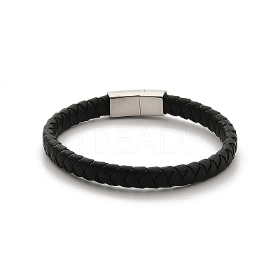 Braided Microfiber Leather Cord Bracelets BJEW-P328-07B-P-1