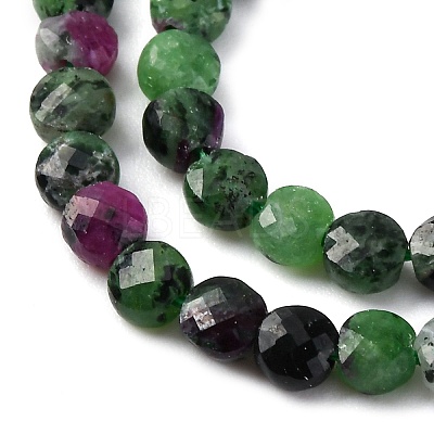 Natural Ruby in Zoisite Beads Strands G-F785-A01-01-1