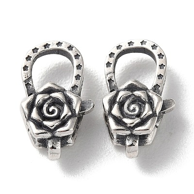 925 Thailand Sterling Silver Lobster Claw Clasps STER-D003-44AS-1