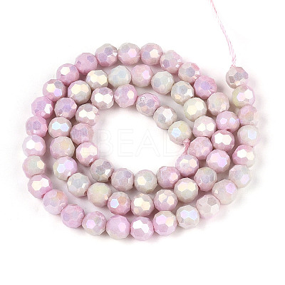 Anti-Tarnish Electroplate Glass Beads Strands EGLA-T021-6mm-15-06-1
