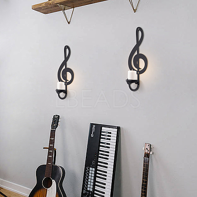 4Pcs Iron Art Wall Mounted Candle Holders ODIS-DL0001-06-1