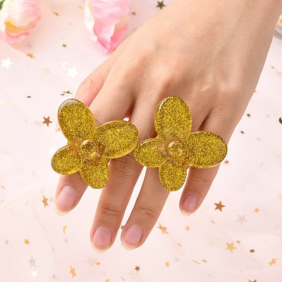 Acrylic Finger Rings RJEW-M137-02C-1