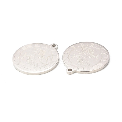 Non-Tarnish 304 Stainless Steel Pendants STAS-A074-03K-P-1