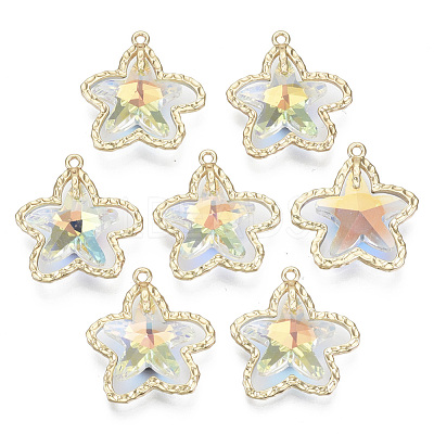 Glass Rhinestone Pendants GLAA-N038-15A-A01-1