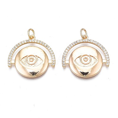 Brass Micro Pave Clear Cubic Zirconia Rhinestone Settings KK-N232-237-1