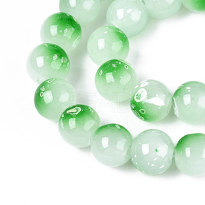 Baking Paint Glass Beads X1-DGLA-N015-10mm-09-1