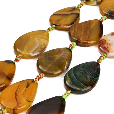 Natural Banded Agate/Striped Agate Beads Strands GG-CBAE0EB-01A-08-1