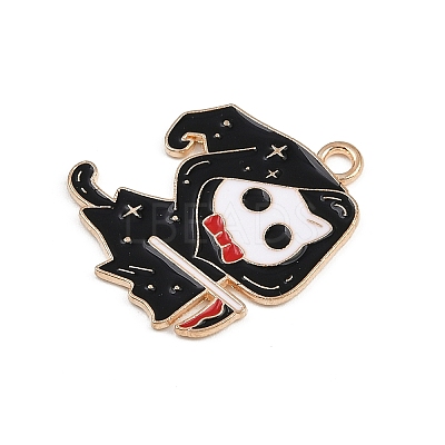 Halloween Alloy Enamel Pendants FIND-I052-01KCG-01-1
