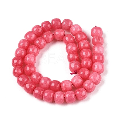 Dyed Natural White Jade Beads Strands G-T138-S16-1