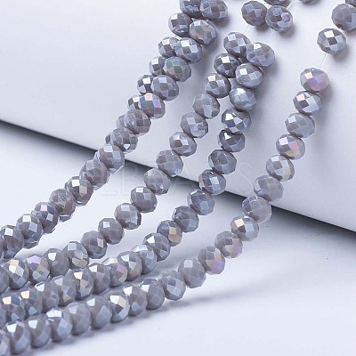 Electroplate Glass Beads Strands LS-EGLA-A034-P10mm-B17-1