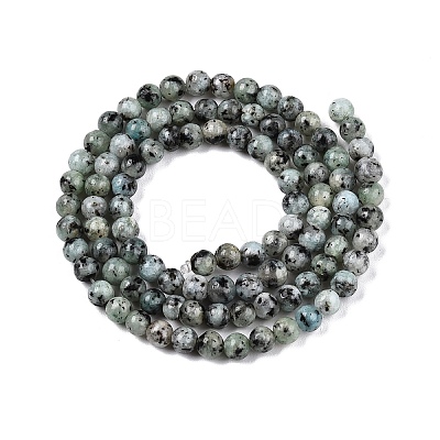 Dyed Natural White Jade Beads Strands G-T140-4mm-B03-1