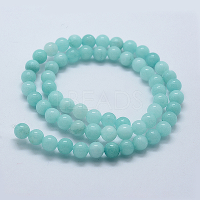 Natural & Dyed White Jade Bead Strands X-G-P370-02-8mm-1
