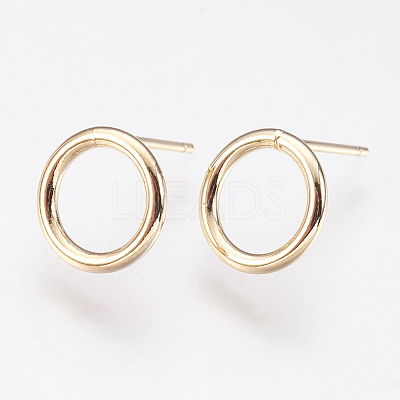 Long-Lasting Plated Brass Stud Earrings KK-K227-061G-NF-1
