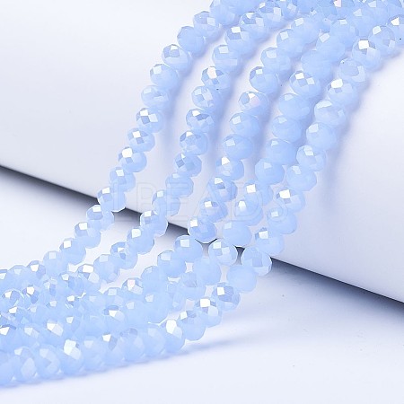 Electroplate Glass Beads Strands EGLA-A034-J2mm-B02-1