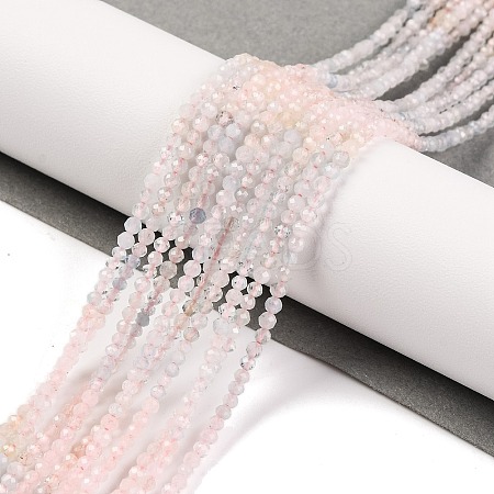 Natural Morganite Beads Strands G-F770-C05-03-1