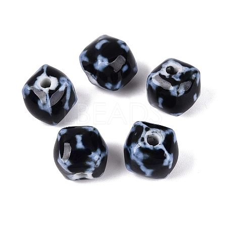 Vintage Handmade Porcelain Beads PORC-N013-18-03-1