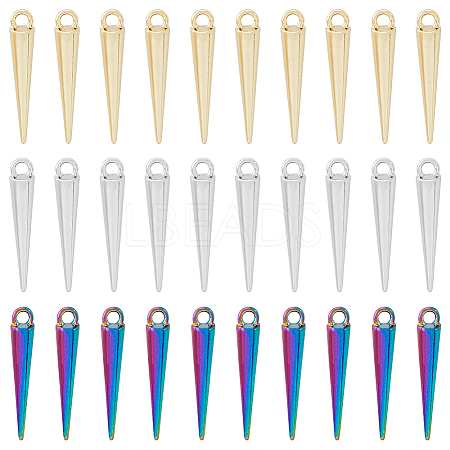 60Pcs 3 Colors Alloy Pendants PALLOY-DC0001-01-NR-1