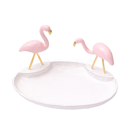 Flamingo Shape Alloy Jewelry Plate PW-WG19949-02-1